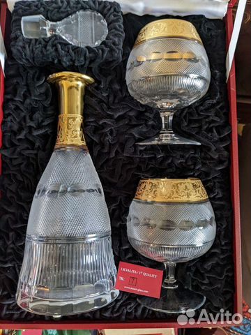 Гарнитур moser glass - графин и 2 бокала