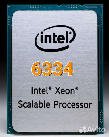 Xeon Gold 6334 8 ядер 3.6-4.5Ghz 18mb 165w