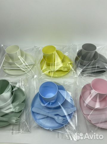 Калас посуда IKEA kalas 6 предметов новые