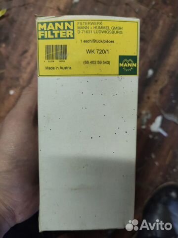 Фильтр mann WK 720/1