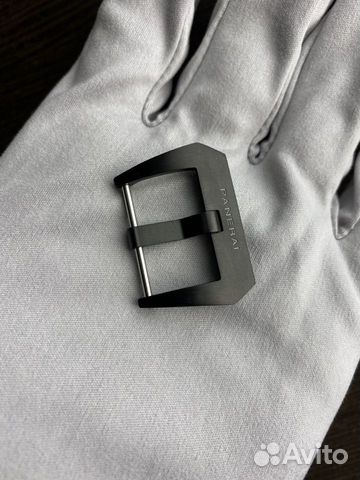 Пряжка черная для ремня от часов Panerai 22мм