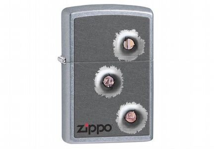 Зажигалка Zippo Bullet Holes, новая