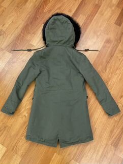 Парка с натуральным мехом