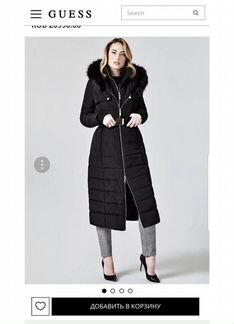 Куртка пуховик зимний Guess 42 XS