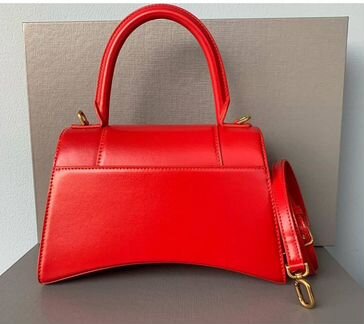 Мини сумка Balenciaga Hourglass красная