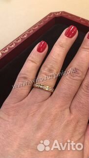 Золотое кольцо Cartier Trinity