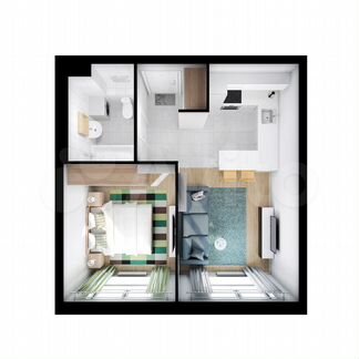 1-к квартира, 36.1 м², 20/24 эт.