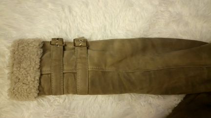 Дубленка (короткая) sagitta 42 размера, цвет серый