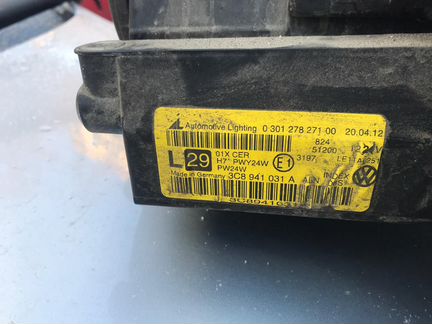 Фара левая передняя volkswagen passat cc 2012