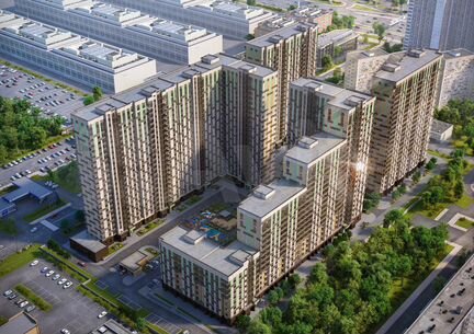 1-к квартира, 41.3 м², 8/17 эт.