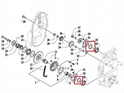 Кольцо под фланец подшипника кп Arctic Cat Bearcat