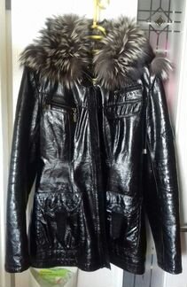 Кожаная куртка на овчине