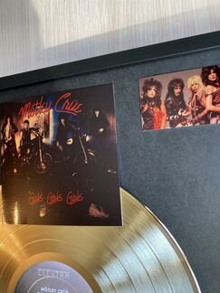 Motley Crue Girls girls girls Золотой винил в раме