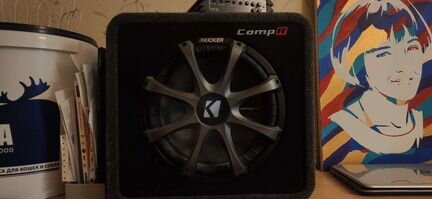 Сабвуфер kicker compR12+ усилитель artsound xe1k