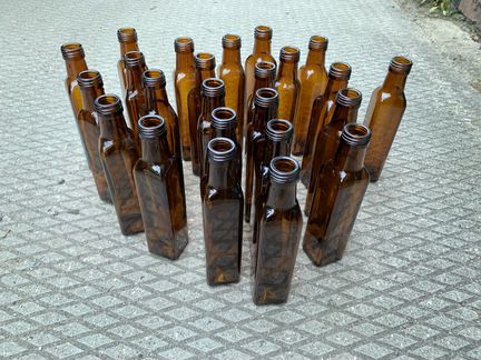 Коричневые бутылки Мараска (Maraska) 250 и 500 мл