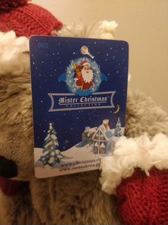 Мягкая игрушка медведь с этикеткой