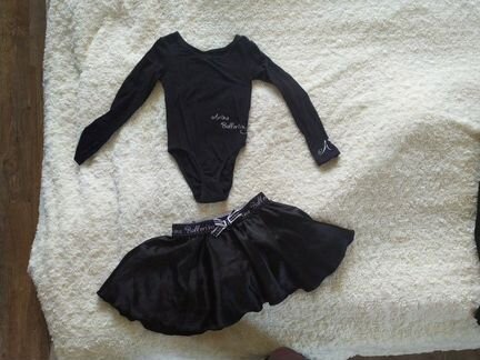 Arina Ballerina.Чёрный купальник для гимнастики