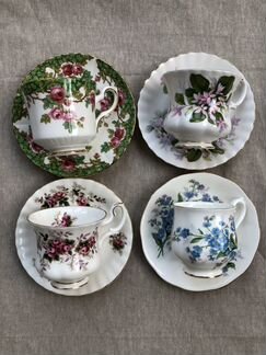 Винтажные кофейные чашки Royal Albert (3) и Royal
