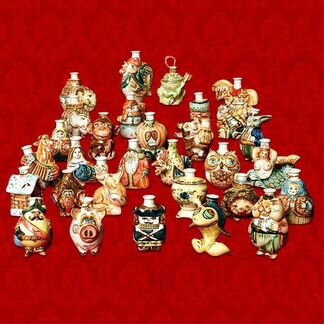 Елочные игрушки, шары, украшения из фарфора New