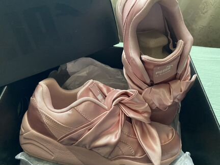 Кроссовки Rihanna x Puma Fenty Bow Silver Pink