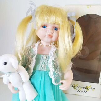 Интерьерная фарфоровая кукла,новая,30см