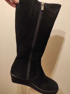 Сапоги замша, натуральный мех