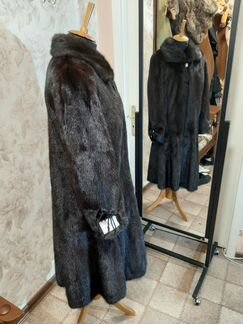 Норковая Шуба 48-50,Грец,цвет Шоколадная, В Идеале