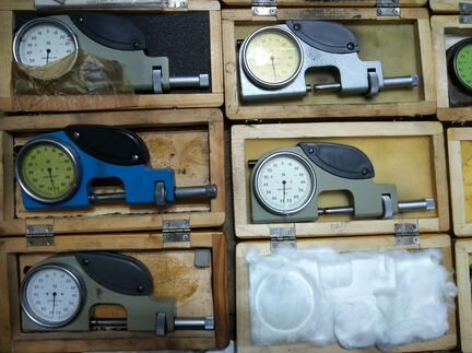 Скоба рычажная срп 0-25 0.001 мм набор из 12 шт