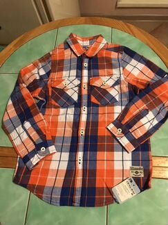Mothercare новые тёплые рубашки р122 и 134