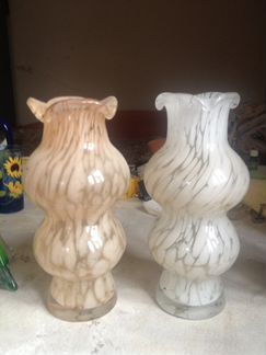 Вазы для цветов чешское стекло см. др. фото