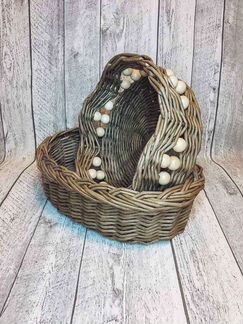 Плетеные корзины тарелки вазы