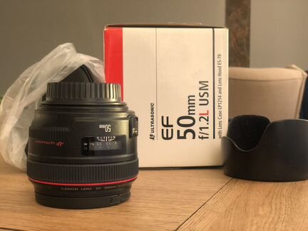 Объектив Canon ef50mm f/1.2L USM