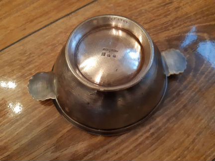 Икорница тарелка Christofle антиквариат винтаж