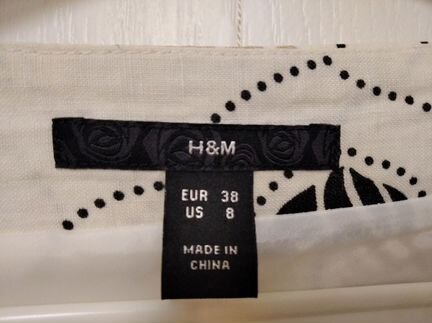 Летняя юбочка H&M лен