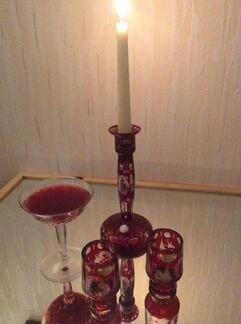 Богемия хрусталь фужеры 2 старые
