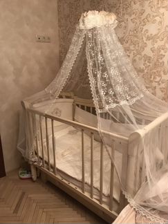 Азалия кроватка детская + матрас + наматрасник