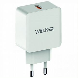 Зарядка walker USB разъем (2,4А) блочок, быстрая