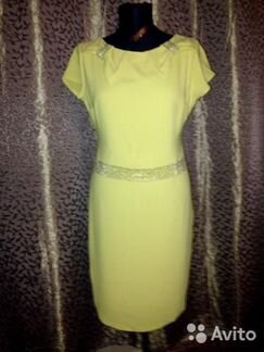 Желтое, летнее платье Турция