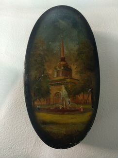 Шкатулка овальная