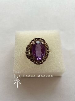 Винтаж: кольцо СССР александрит