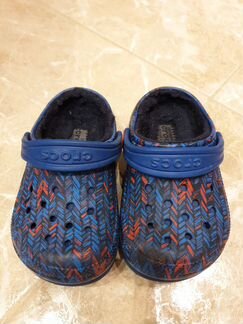 Утеплённые сандалии crocs с7 (24р-р, 14см)