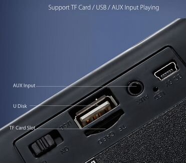 Колонка MS-208BT Bluetooth, mp3, радио