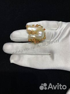 Кольцо и Серьги из серебра с жемчугом авторска
