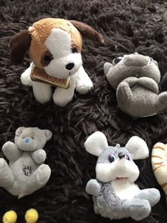 Мини-зверушки, игрушки мягкие, 15 шт