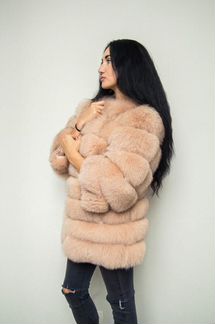 Шуба из песца