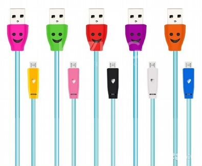 USB to микро USB светодиодный кабель