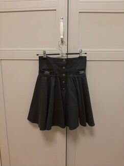 Юбка школьная серая