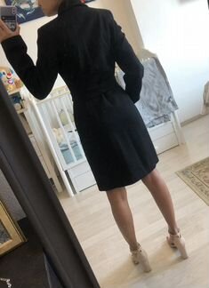 Пальто чёрное р 40-42