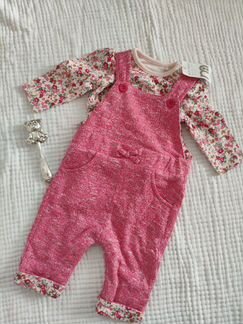 Комплект полукомбинезон и боди Mothercare 0-3 мес