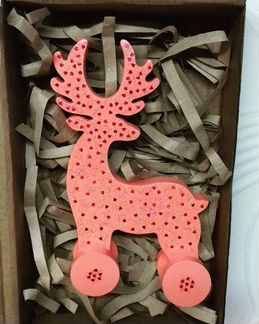 Новогодние деревянные олени